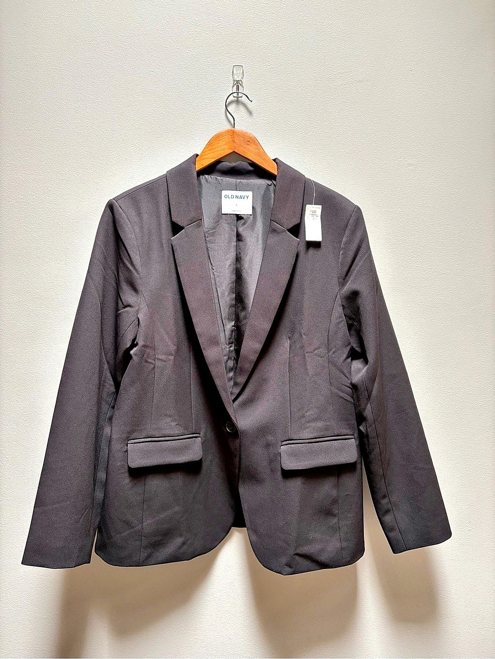 NWT Old Navy Classic Ponte-Knit Blazer Black Size Large